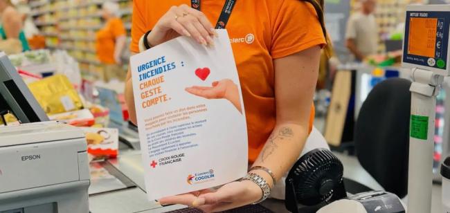 Opération "Urgence incendies" E.Leclerc avec la Croix-Rouge : merci ! 🙏 💚