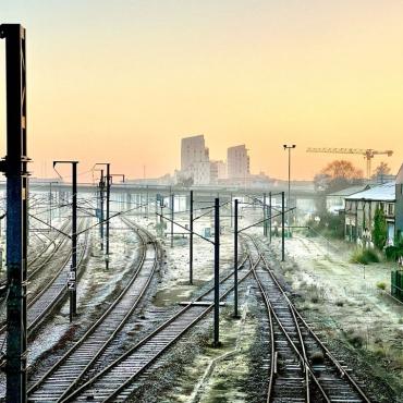 Anatomie de la gare de Lorient un matin de givre, 